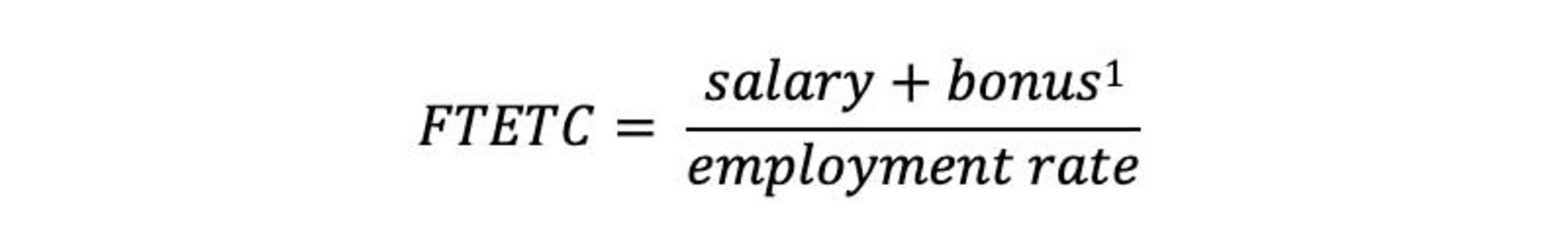 Full-Time Equivalent Total Compensation (FTETC)